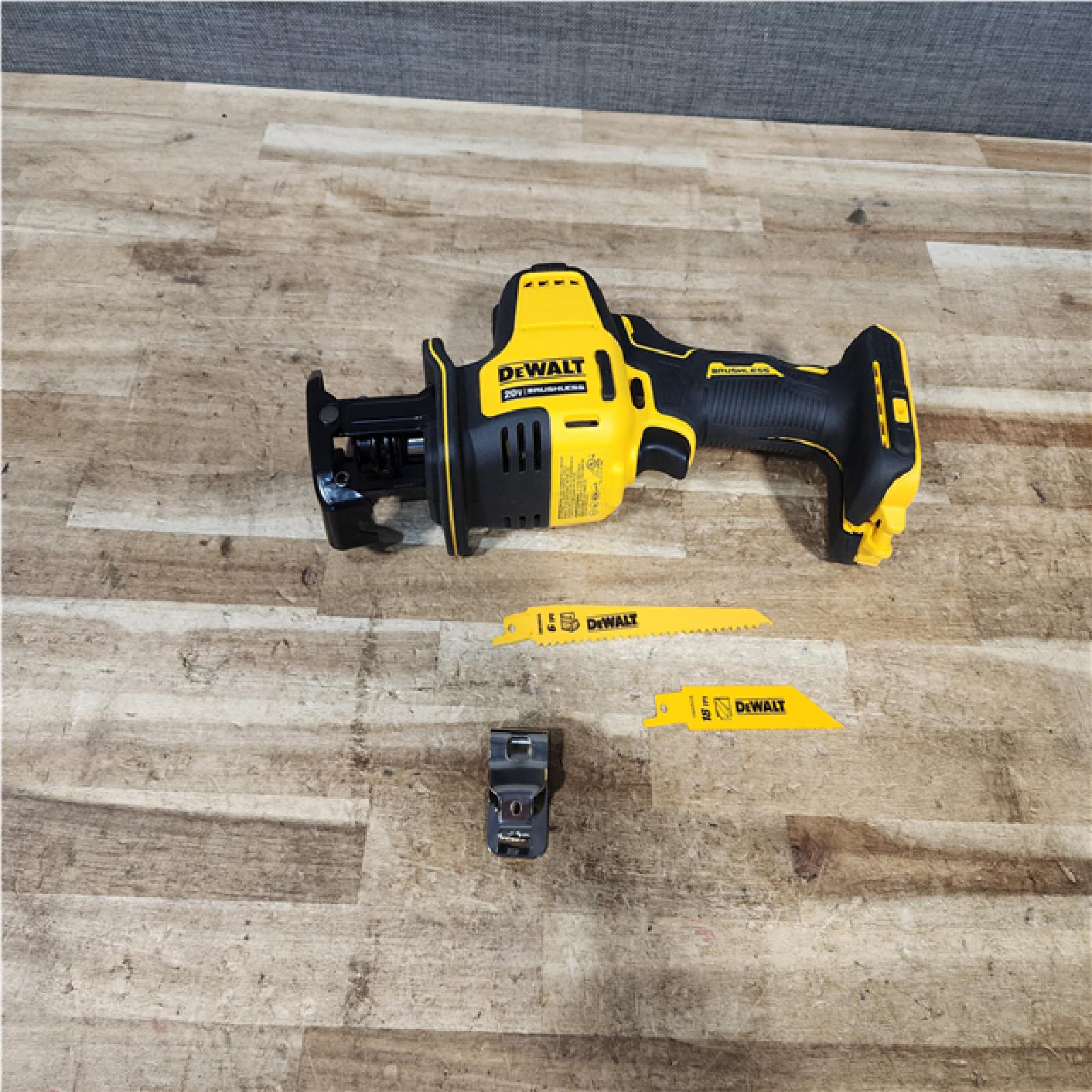 Houston Location AS-IS DEWALT ATOMIC 20V MAX Cordless Brushless Compact Reciprocating Saw (Tool Only)