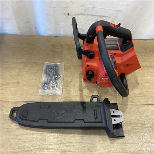 AS-IS Milwaukee FUEL 14 in. 18V Lithium-Ion Brushless Cordless Battery Top Handle Chainsaw (Tool Only)