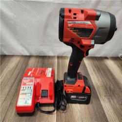 AS-IS- Milwaukee M18 1/2 in. Cordless Brushless High Torque Impact Wrench Kit (Battery & Charger)