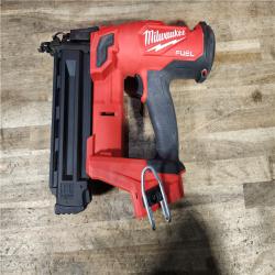 HOUSTON LOCATION - AS-IS Milwaukee M18 FUEL 18-Volt Lithium-Ion Brushless Cordless Gen II 18-Gauge Brad Nailer (Tool-Only)
