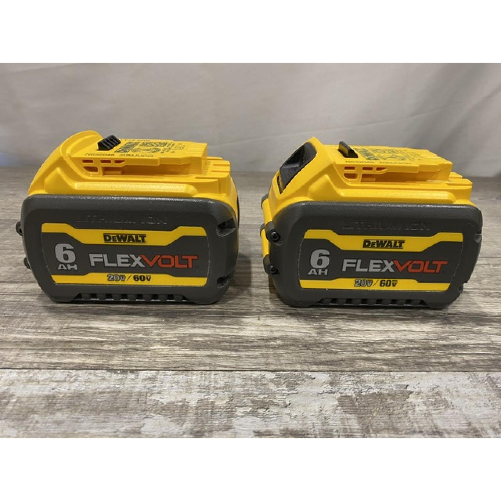 AS-IS DEWALT FLEXVOLT 20V/60V MAX Lithium-Ion 6.0Ah Battery Pack (2 Pack)