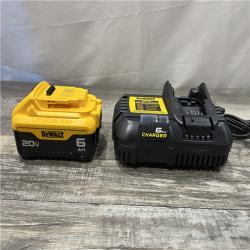 AS-IS DEWALT 20V MAX Lithium-Ion 6.0 Ah Battery and Charger