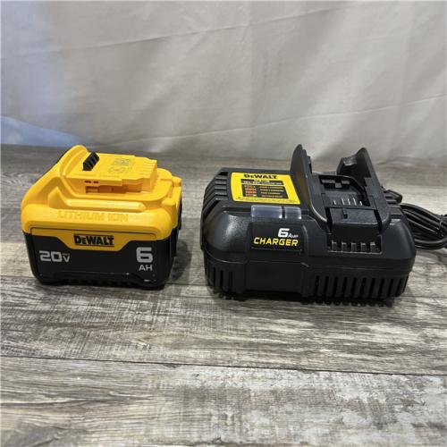 AS-IS DEWALT 20V MAX Lithium-Ion 6.0 Ah Battery and Charger