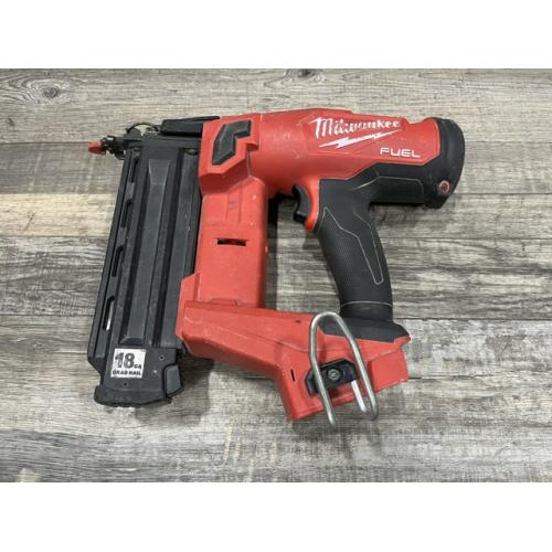AS-IS Milwaukee FUEL 18-Volt Lithium-Ion Brushless Cordless Gen II 18-Gauge Brad Nailer (Tool-Only)