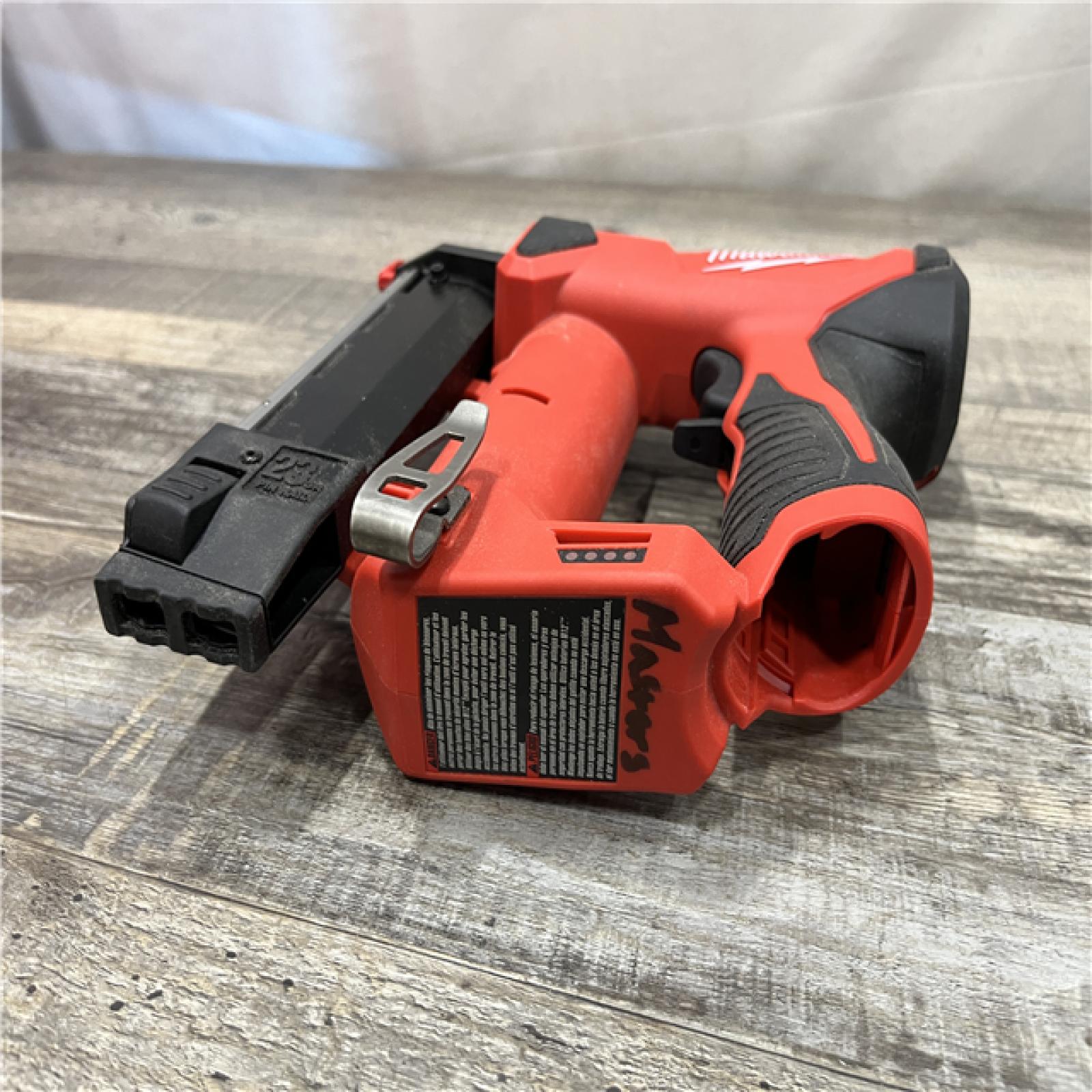 AS-IS Milwaukee 12-Volt 23-Gauge Lithium-Ion Cordless Pin Nailer (Tool-Only)