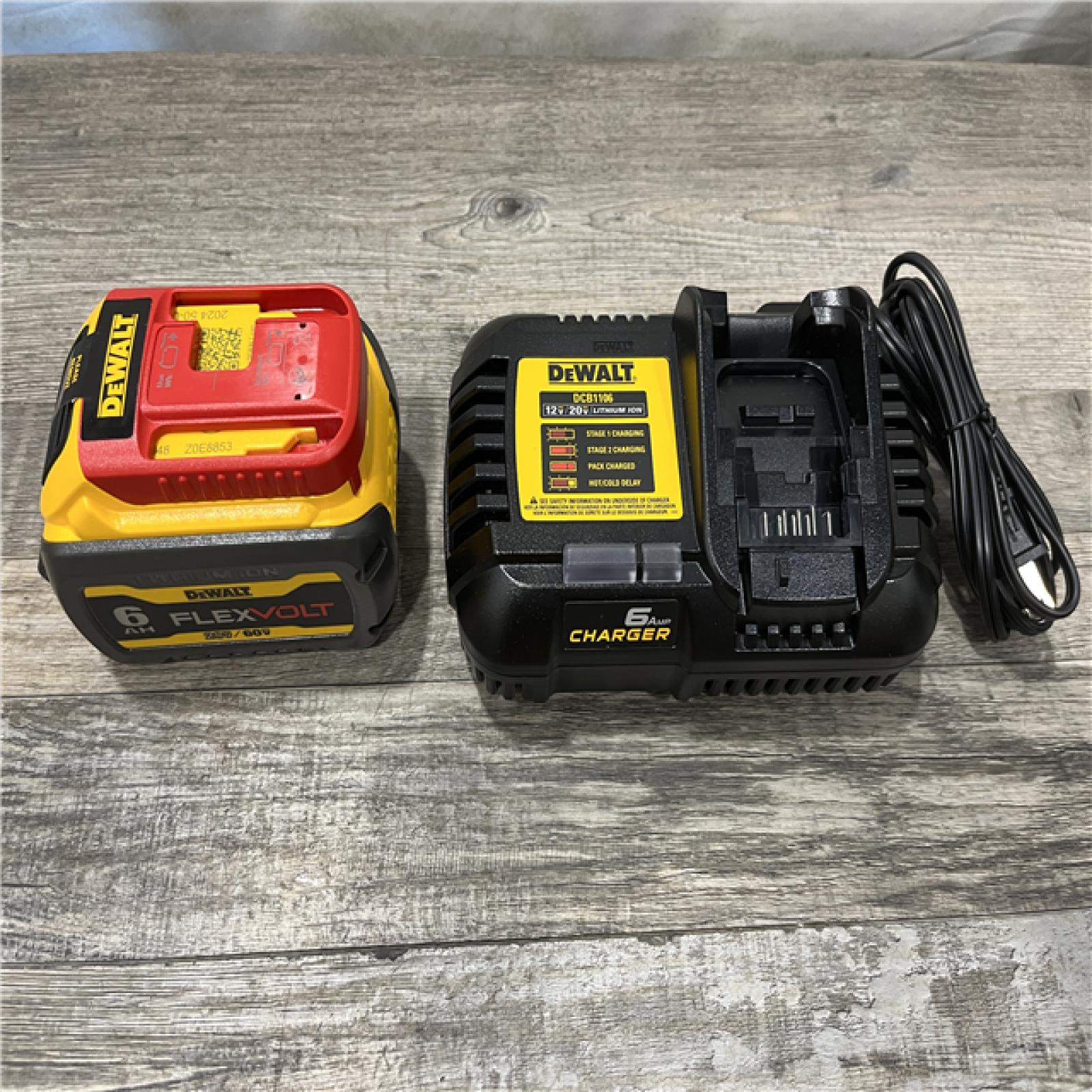 AS-IS DEWALT FLEXVOLT 20V/60V MAX Lithium-Ion 6.0Ah Battery Pack Kit