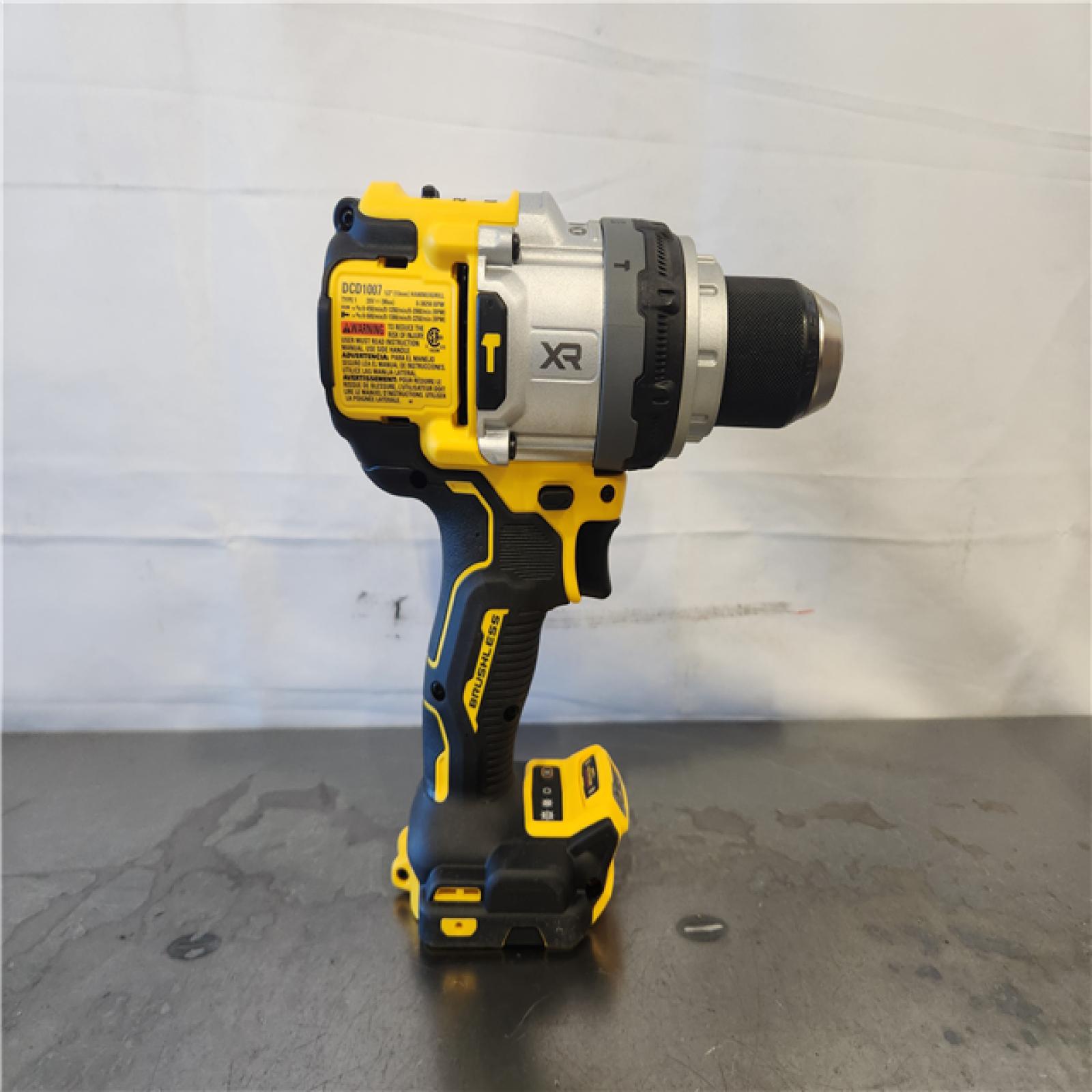 AS-IS- DEWALT 20V MAX Brushless Cordless 1/2 3-Speed Hammer Drill (Tool-Only)