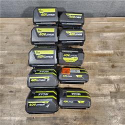 HOUSTON LOCATION - AS-IS RYOBI BATTERY PACK QTY - 10
