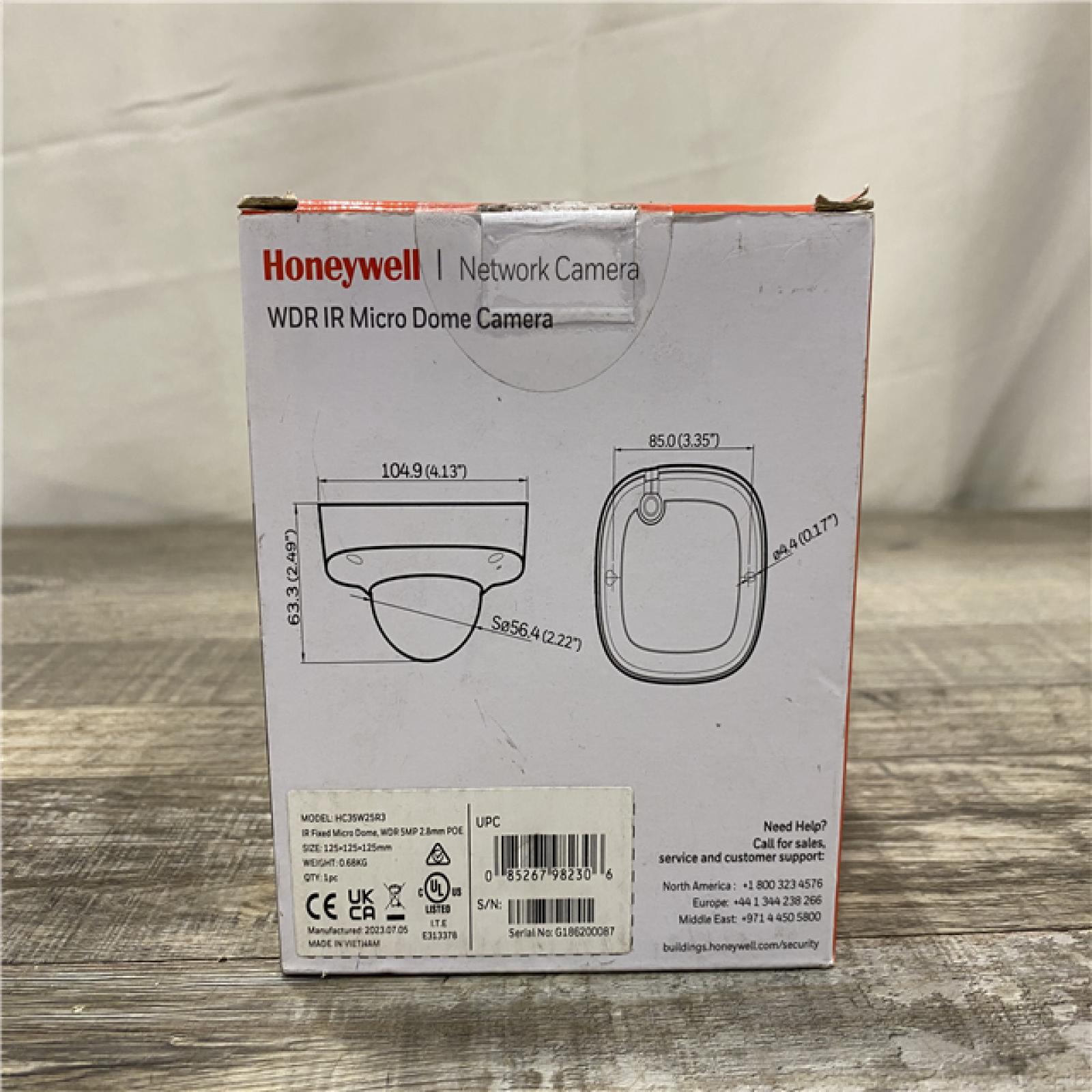 NEW - Honeywell Network Camera WDR IR Micro Dome Camera - White