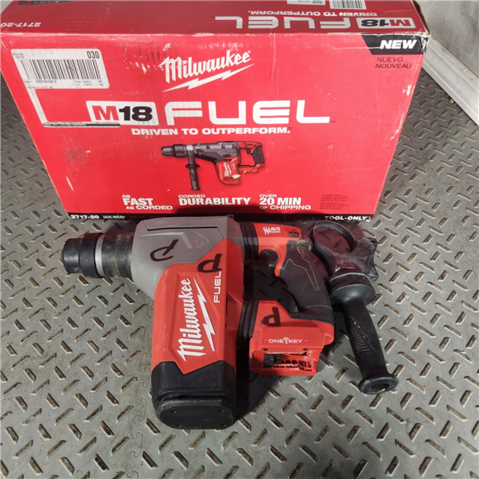 Houston location- AS-IS M18 Fuel Taladro Rotomartillo InalÃmbrico Sds Max De 1-9/16 De 18v (solo Herramienta)