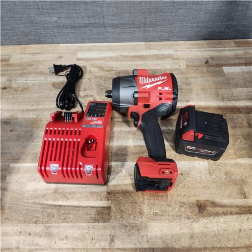 Houston Location AS-IS Milwaukee FUEL 18V Lithium-Ion Brushless Cordless 1/2 in. Impact Wrench w/Friction Ring Kit