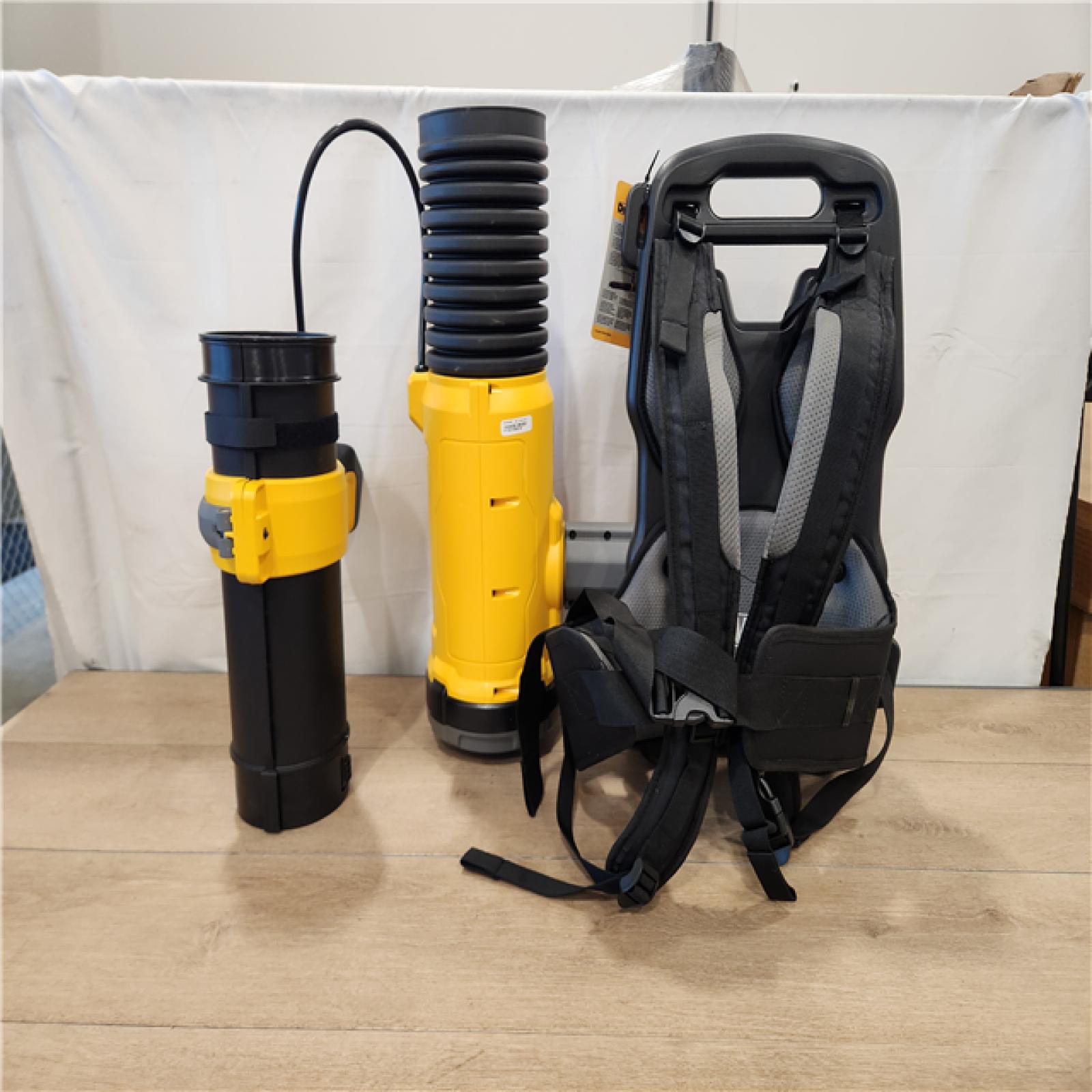 AS-IS- FLEXVOLT 60V MAX Lithium-Ion 160 MPH, 760 CFM Back Pack Blower with (2) 15 Ah Batteries and Charger