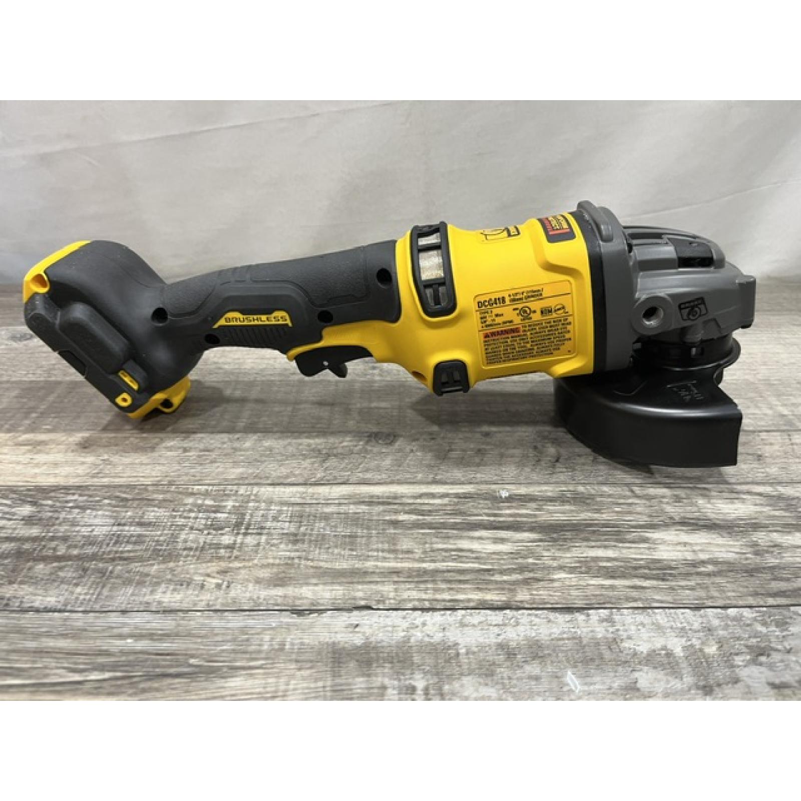 AS-IS DEWALT FLEXVOLT 60V MAX Cordless Brushless 4.5 in. to 6 in. Small Angle Grinder with Kickback Brake (Tool Only)