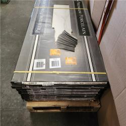 Phoenix Location AS-IS MSI Milos White 24 in. x 48 in. Polished Porcelain Stone Look Floor and Wall Tile (208 sq. ft. /13 Case)