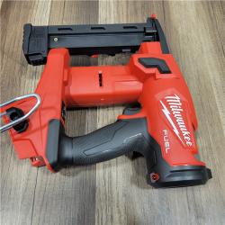 AS-IS MILWAUKEE M18 FUEL 18-Volt Lithium-Ion Brushless Cordless 18-Gauge 1/4 in. Narrow Crown Stapler (Tool-Only)