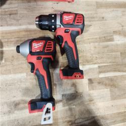 HOUSTON LOCATION - AS-IS Milwaukee 18V Lithium-Ion Cordless Drill Driver/Impact Driver Combo Kit