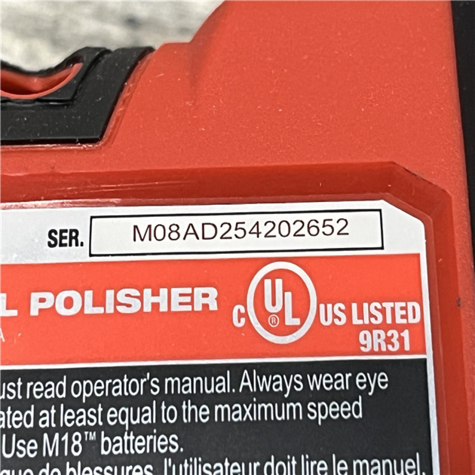 AS-IS Milwaukee FUEL18V Lithium-Ion Brushless Cordless 15MM DA Polisher (Tool-Only)