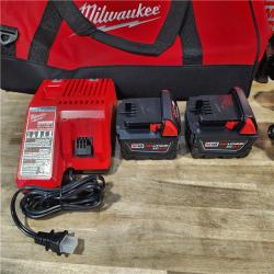 HOUSTON LOCATION - AS-IS (APPEARS LIKE NEW) MILWAUKEE M18 18V Lithium-Ion Cordless Combo Tool Kit with Two 3.0Ah Batteries, 1-Charger, 1-Tool Bag (4-Tool)