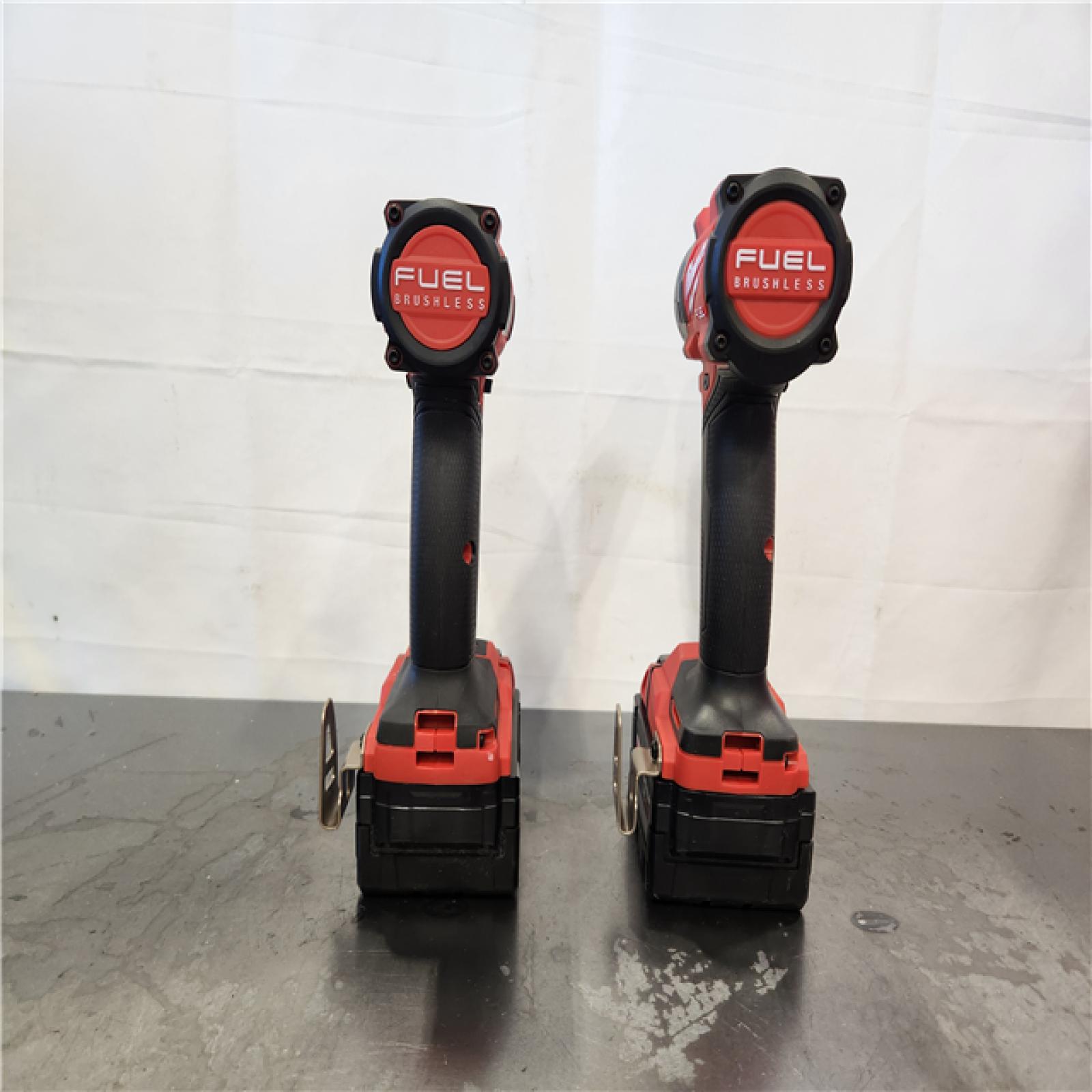 AS-IS- Milwaukee M18 FUEL 18V Lithium-Ion Brushless Cordless Hammer Drill and Impact Driver Combo Kit