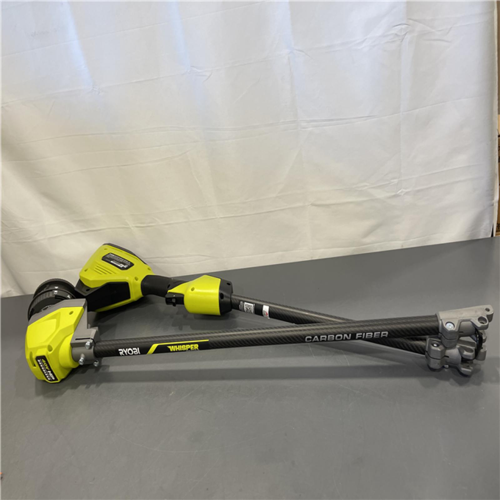 As-IS - RYOBI 40V HP Brushless Whisper Series 17 in. Cordless Battery Carbon Fiber Shaft String Trimmer