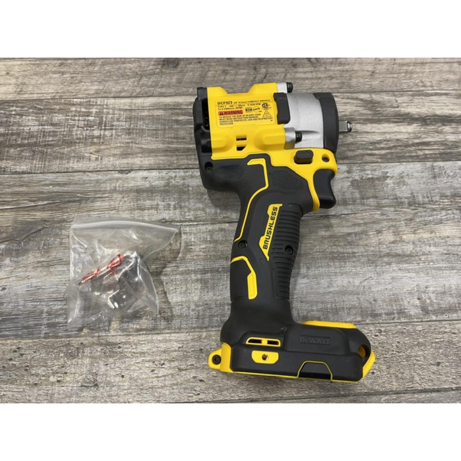 AS-IS DEWALT ATOMIC 20V MAX Cordless Brushless 3/8 in.Variable Speed Impact Wrench (Tool Only)