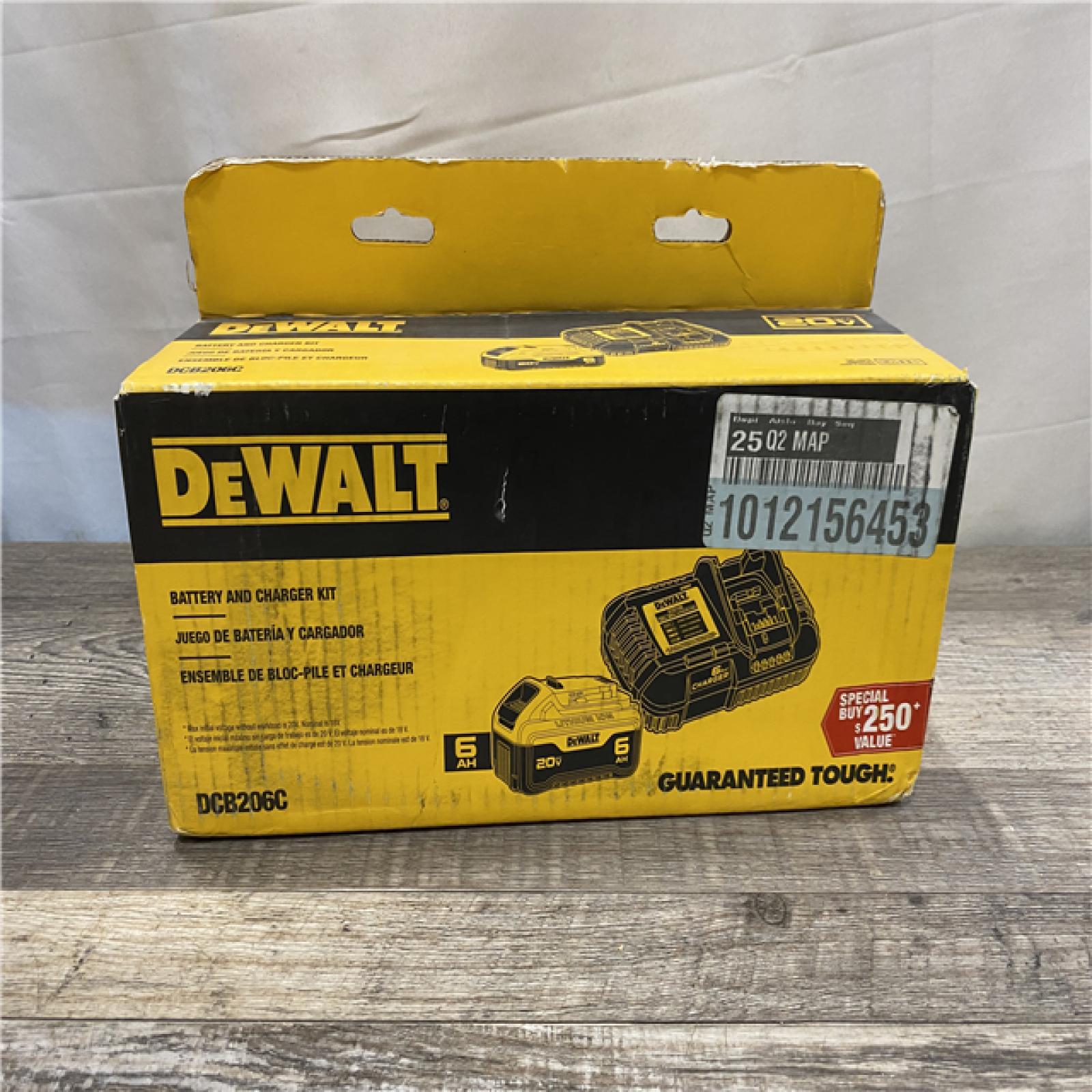 NEW - DEWALT 20V MAX Lithium-Ion 6.0 Ah Battery and Charger