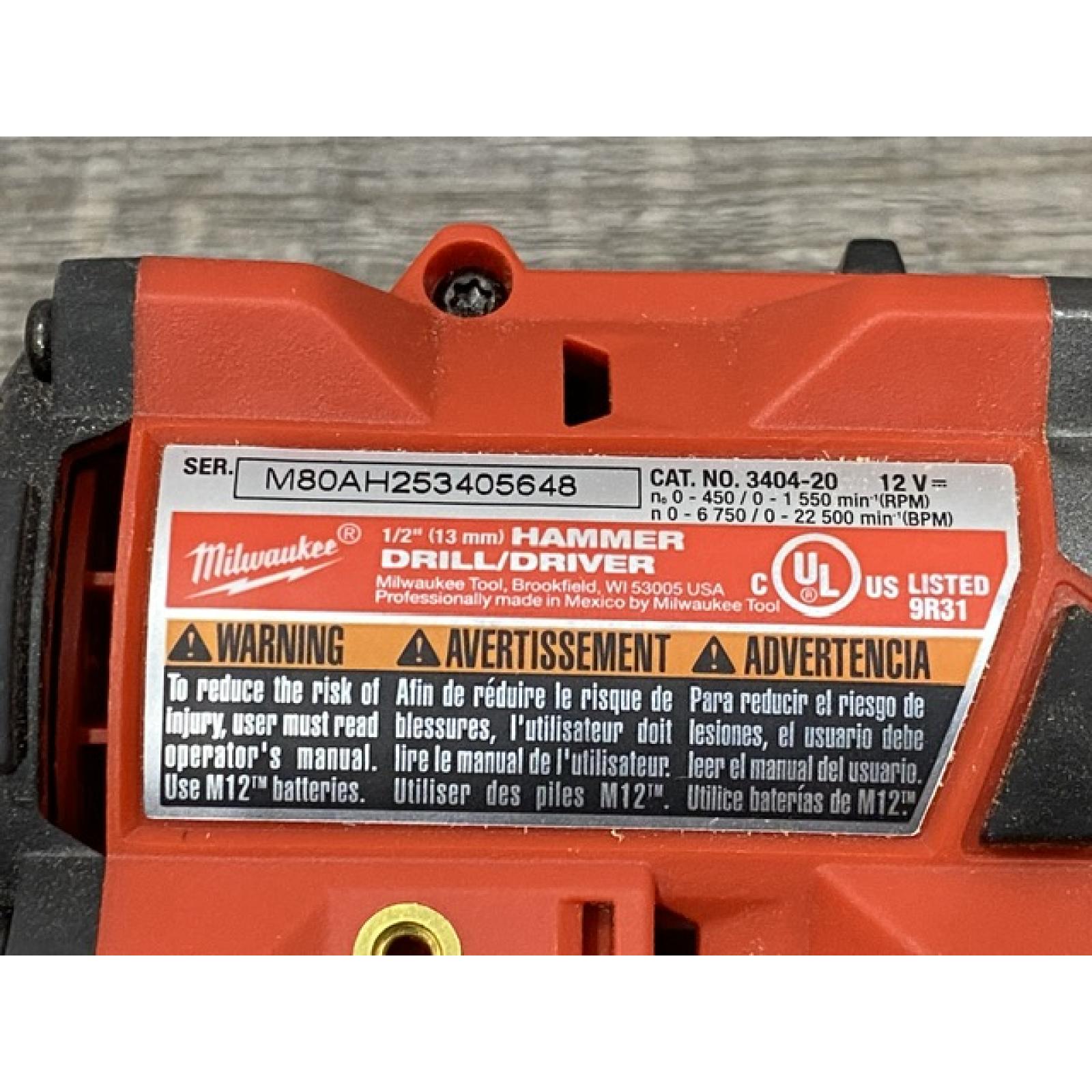 AS-IS Milwaukee FUEL 12-Volt Lithium-Ion Brushless Cordless Hammer Drill and Impact Driver Combo Kit