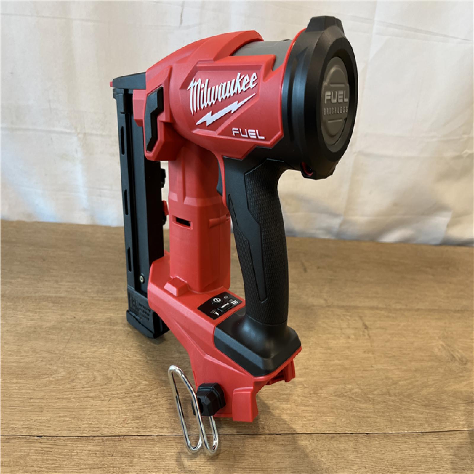 AS-IS Milwaukee FUEL 18-Volt Lithium-Ion Brushless Cordless 18-Gauge 1/4 in. Narrow Crown Stapler (Tool-Only)