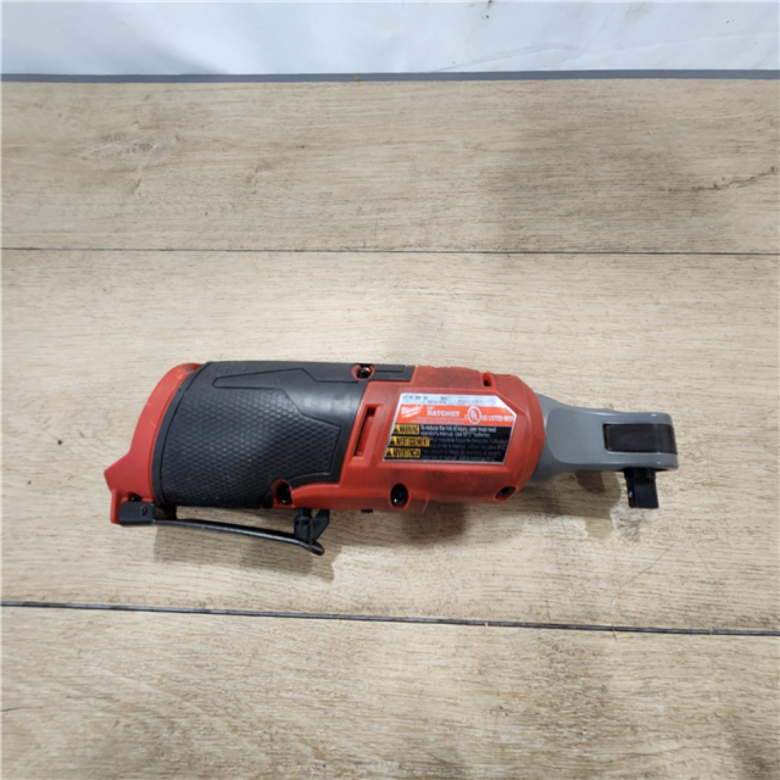 AS-IS- Milwaukee M12 FUEL Brushless Lithium-Ion 3/8 in. Cordless High Speed Ratchet (Tool Only)
