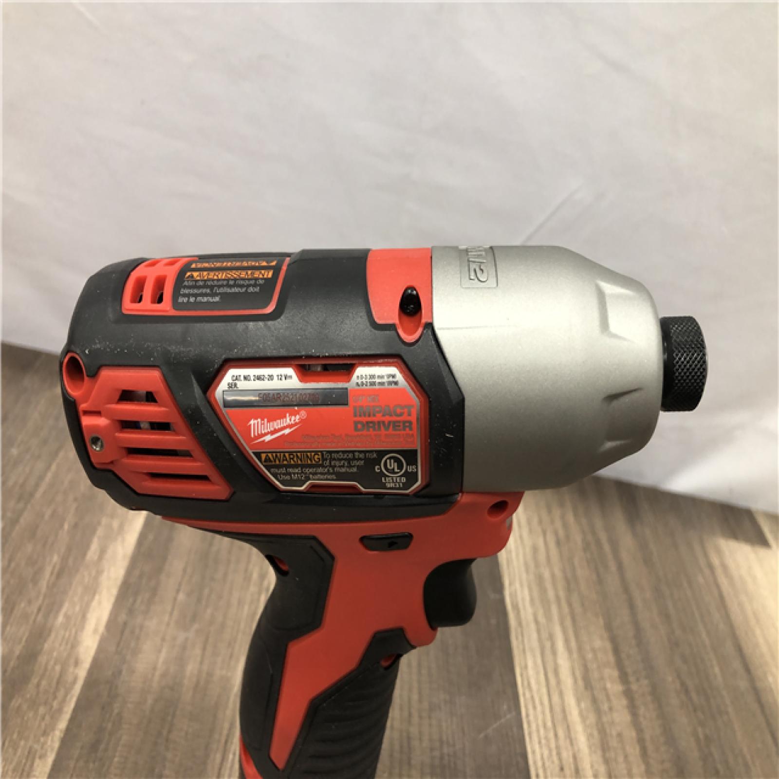 AS-IS Milwaukee 12V Lithium-Ion Cordless Drill Driver/Impact Driver Combo Kit