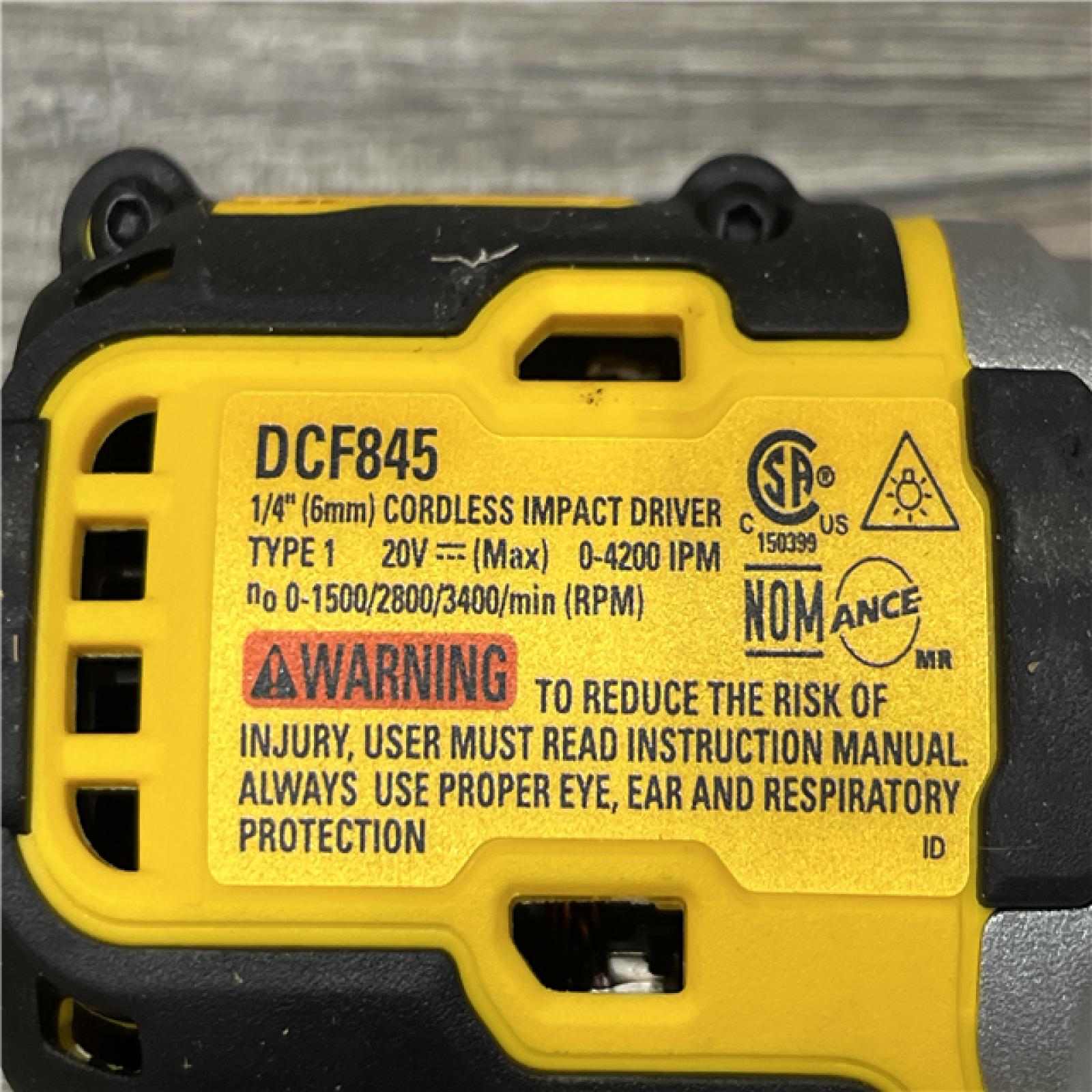 AS-IS DEWALT 20-Volt Maximum XR Lithium-Ion Cordless Brushless 1/4 in. 3-Speed Impact Driver Kit