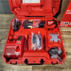 HOUSTON LOCATION - AS-IS (NEW) Milwaukee-2674-22P M18 Short Throw Press Tool Kit W/ Viega PureFlow Jaws