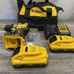 AS-IS DEWALT 20V XR Lithium-Ion Cordless Brushless 1/2 in. Drill/Driver Kit