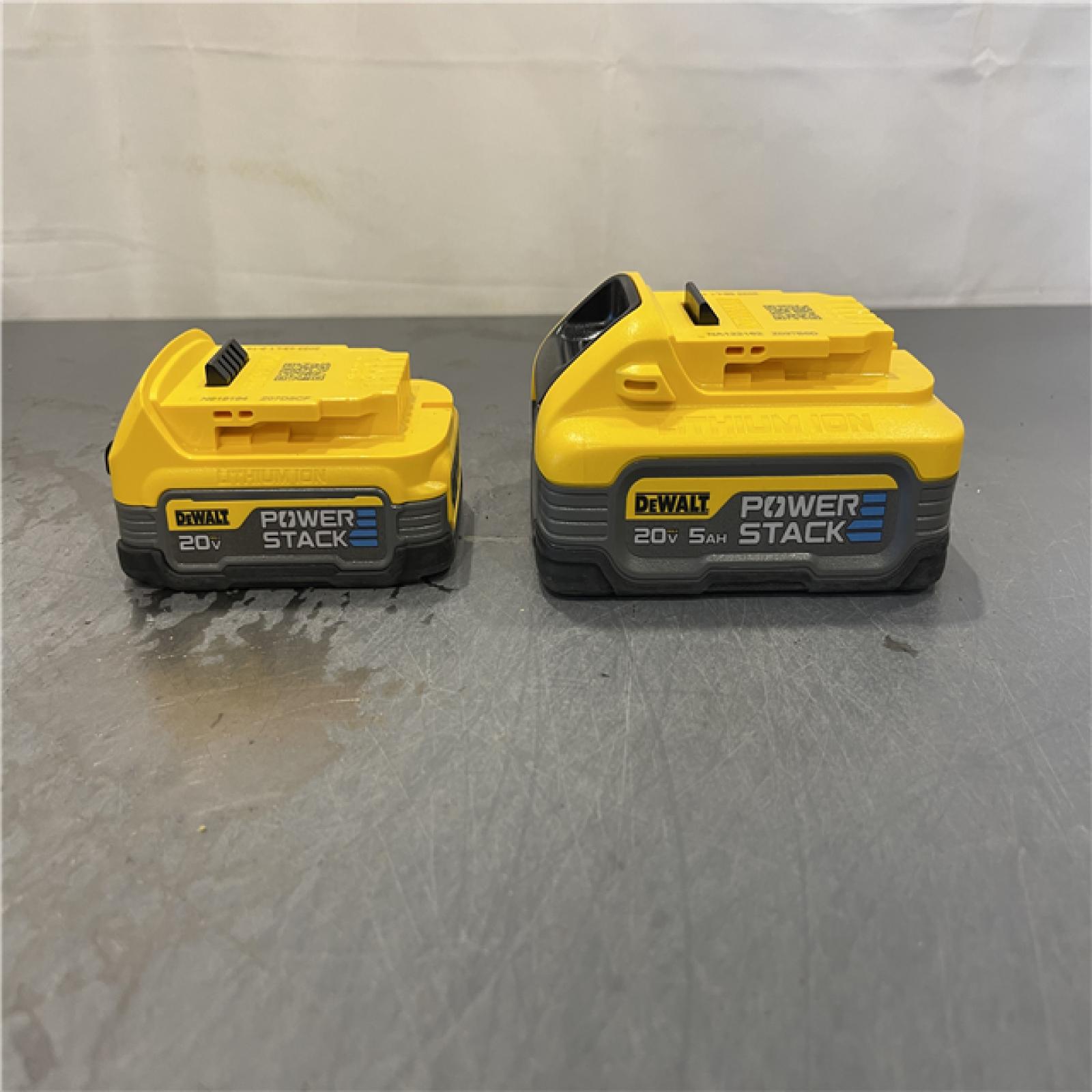 AS-IS - DeWalt 20V MAX XR POWERSTACK Lithium-Ion Battery Starter Kit