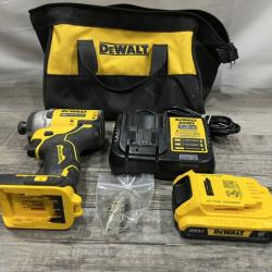 AS-IS DEWALT Atomic 20V Max Lithium-Ion Brushless Cordless Compact 1/4 in. Impact Driver Kit