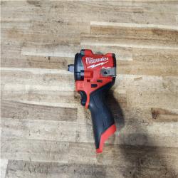 Houston Location AS-IS Milwaukee FUEL 12V Lithium-Ion Brushless Cordless Stubby 1/2 in. Impact Wrench (Tool-Only)