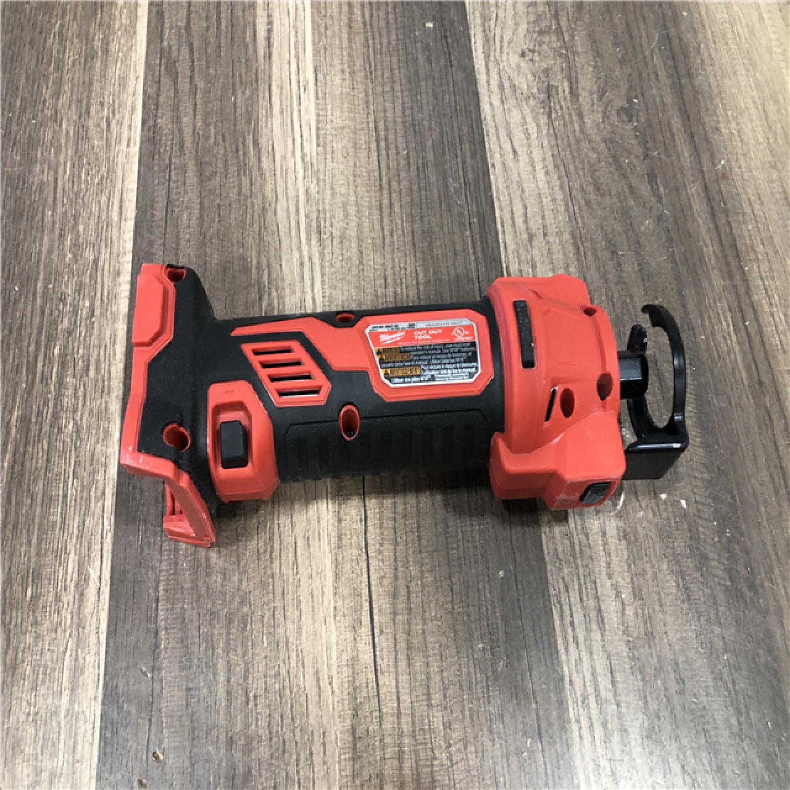 AS-IS Milwaukee M18 18V Lithium-Ion Cordless Drywall Cut Out Rotary Tool (Tool-Only)