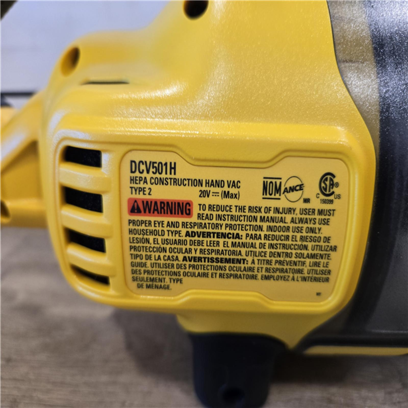 AS-IS DEWALT Bagless 20V MAX Stick Cordless General Dirt Filter Handheld Vacuum (Tool Only)