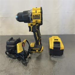 AS-IS- DeWalt ATOMIC 20V Lithium-Ion Cordless 1/2 in. Hammer Drill Kit with 5.0 Ah Battery and Charger