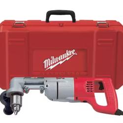 NEW!- Milwaukee 7 Amp Corded 1/2 in. Corded Right-Angle Drill Kit with Hard Case