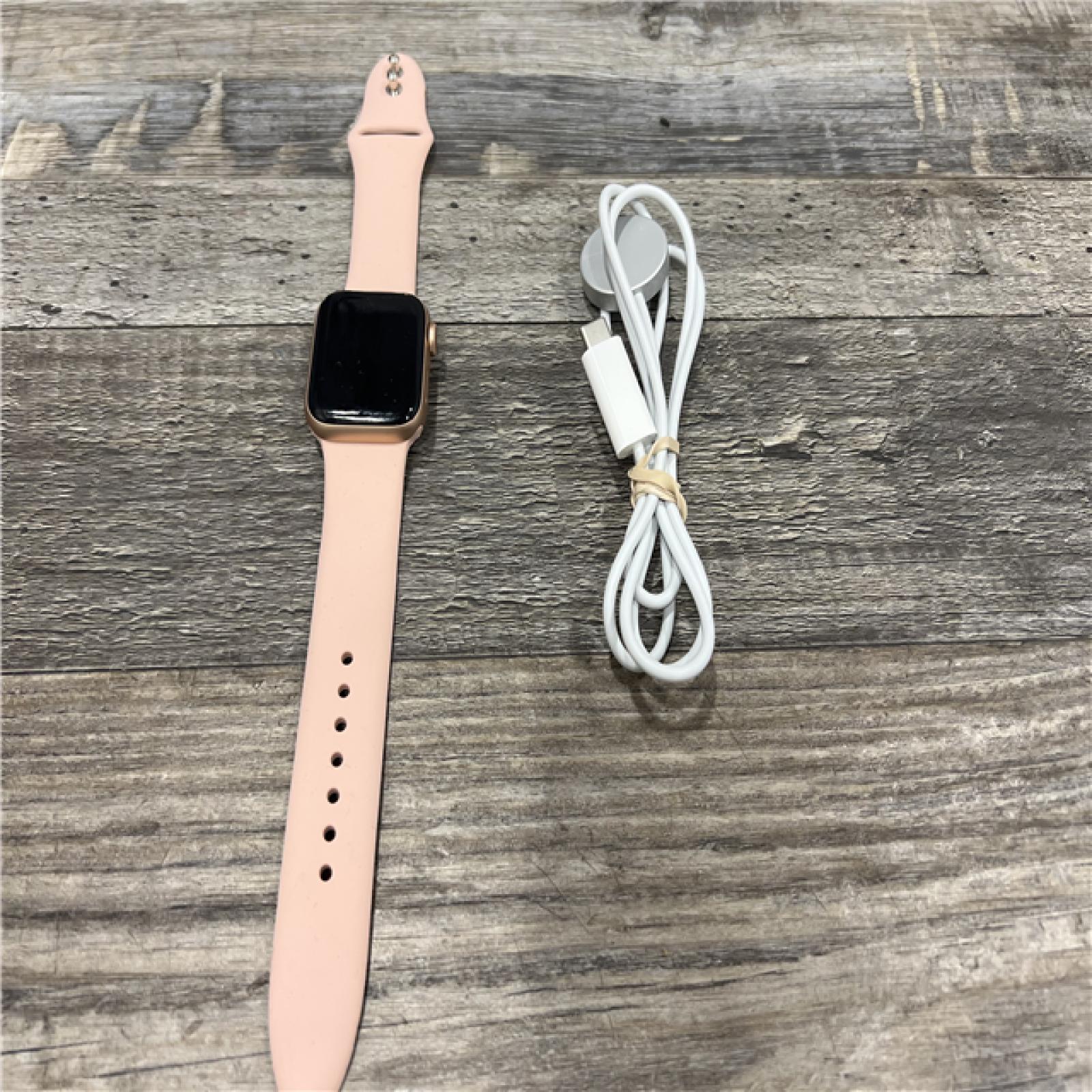 AS-IS Apple Watch SE (GPS, 40mm) - Gold Aluminum Case with Pink Sand Sport Band