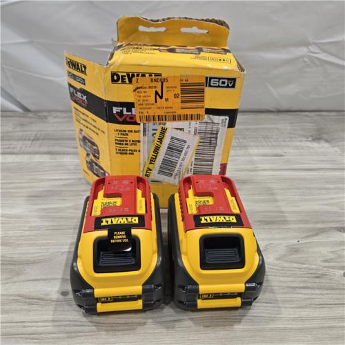 AS-IS DEWALT FLEXVOLT 20-Volt/60-Volt MAX Lithium-Ion 6.0Ah Battery Pack (2-Pack)