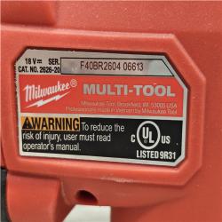 AS-IS Milwaukee 18V Lithium-Ion Cordless Oscillating Multi-Tool (Tool-Only)