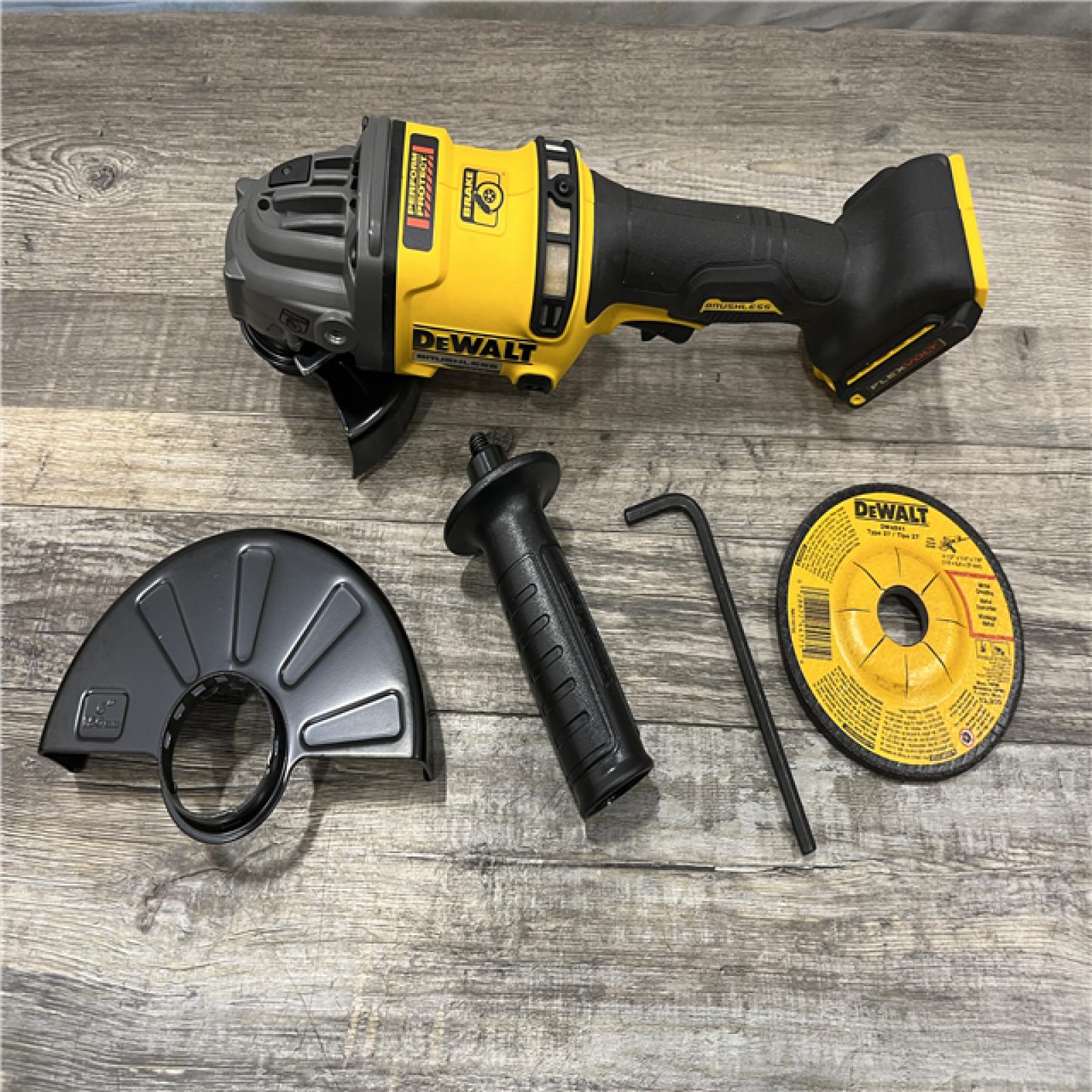 AS-IS DEWALT FLEXVOLT 60V MAX Cordless Brushless 4.5 in. to 6 in. Small Angle Grinder with Kickback Brake (Tool Only)