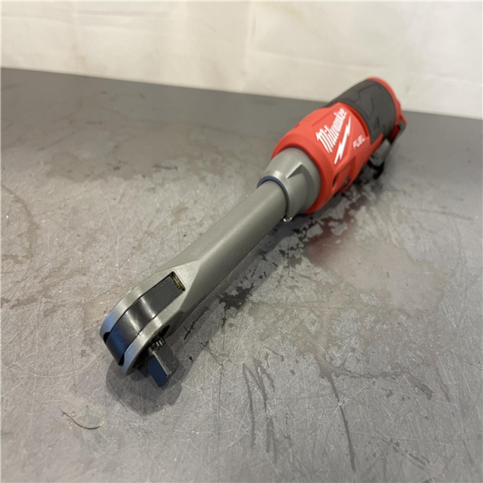 AS-IS - Milwaukee M12 FUEL 12V Lithium-Ion Brushless Cordless 3/8 in. Extended Reach High Speed Ratchet