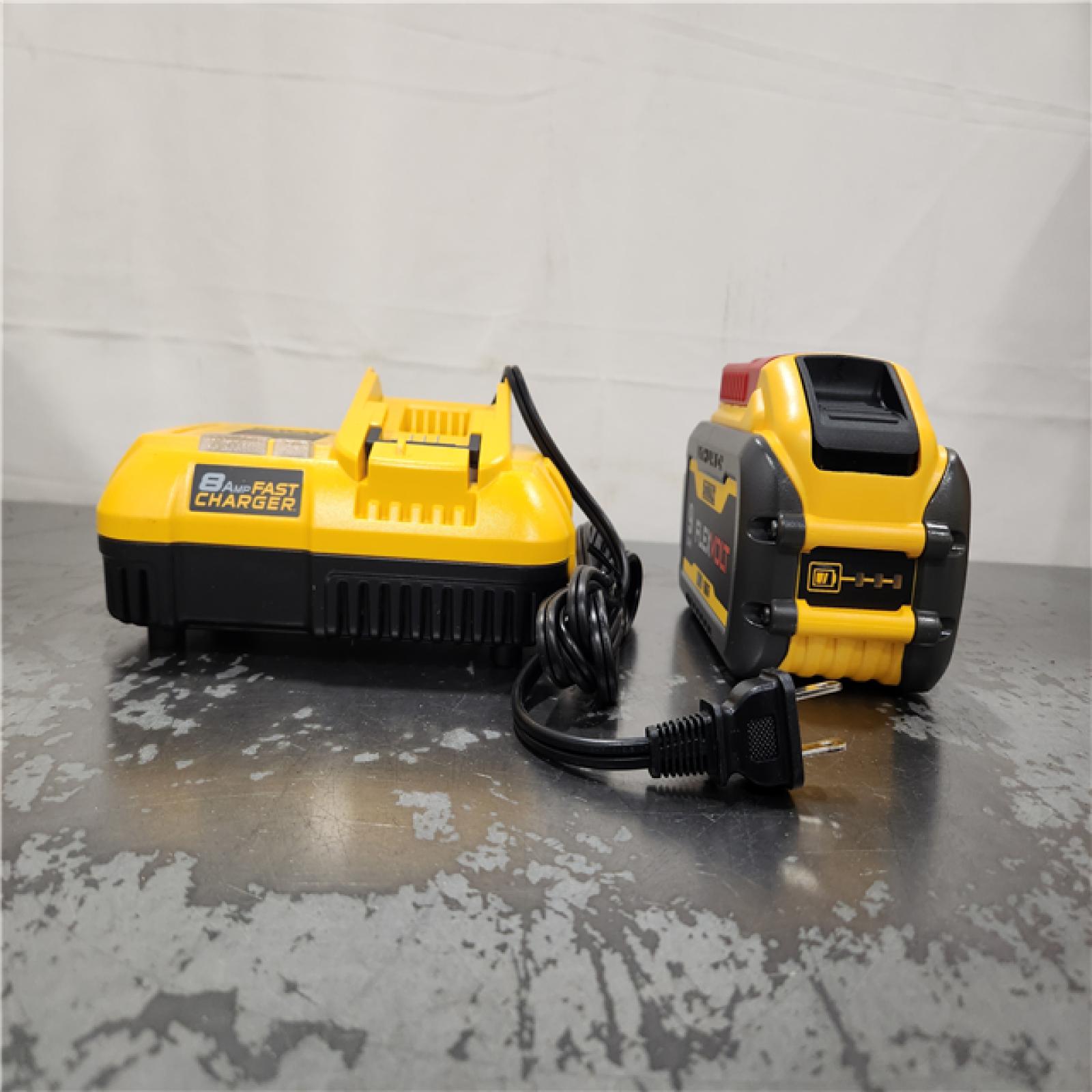 AS-IS- FLEXVOLT 20V/60V MAX Lithium-Ion 9. 0 Ah Battery Pack and Charger Starter Kit