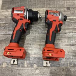 AS-IS Milwaukee 18V Lithium-Ion Brushless Cordless Compact Drill/Impact Combo Kit
