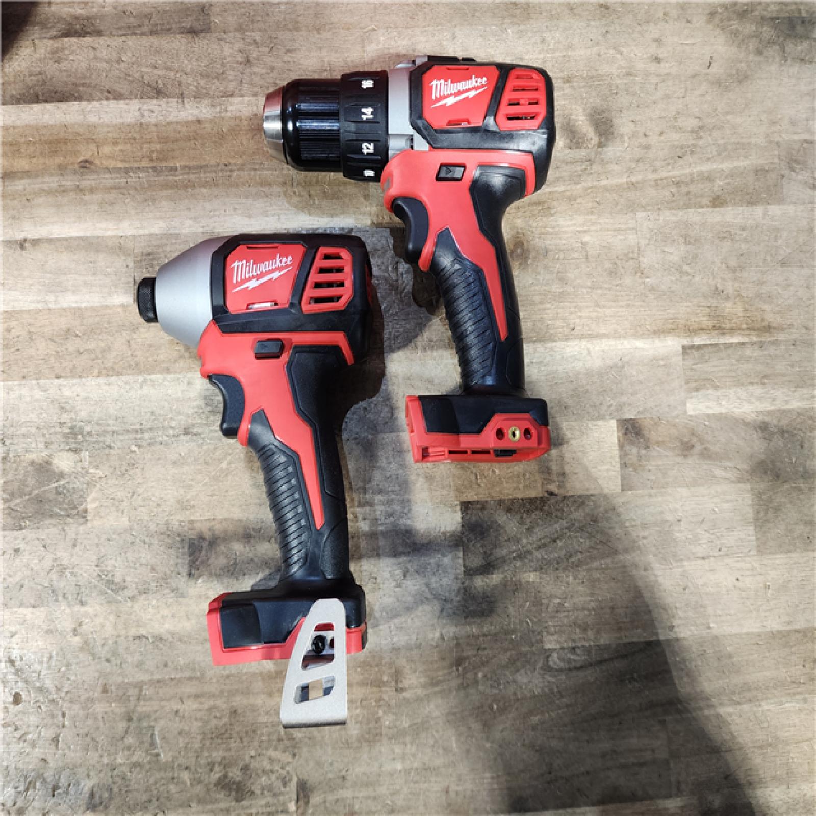 HOUSTON LOCATION - AS-IS Milwaukee M18 Brushed Cordless (2-Tool) Drill/Driver and Impact Driver Kit