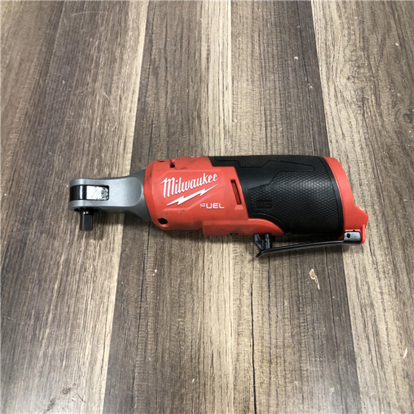 AS-IS Milwaukee FUEL 12-Volt Lithium-Ion Brushless Cordless High Speed 3/8 in. Ratchet (Tool-Only)