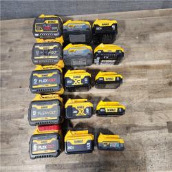 HOUSTON LOCATION - AS-IS DEWALT BATTERY PACK QTY - 15
